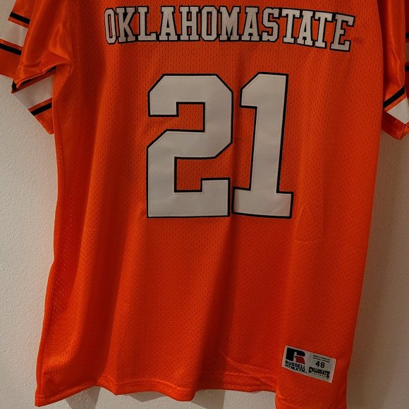 Russell Athletic OKLAHOMA STATE COWBOYS BARRY SANDERS JERSEY Sz 48,52,56  New - Picture 4 of 4